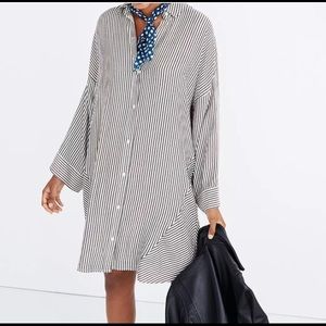 Striped shirt dress